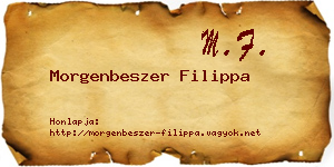 Morgenbeszer Filippa névjegykártya